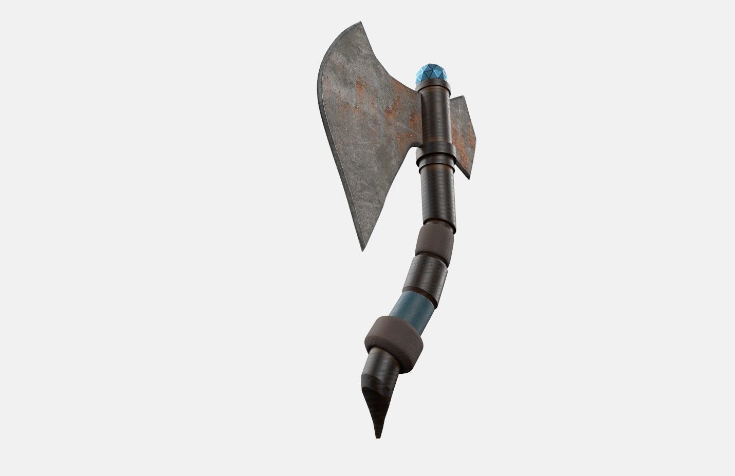 Axe old2 3D model_8