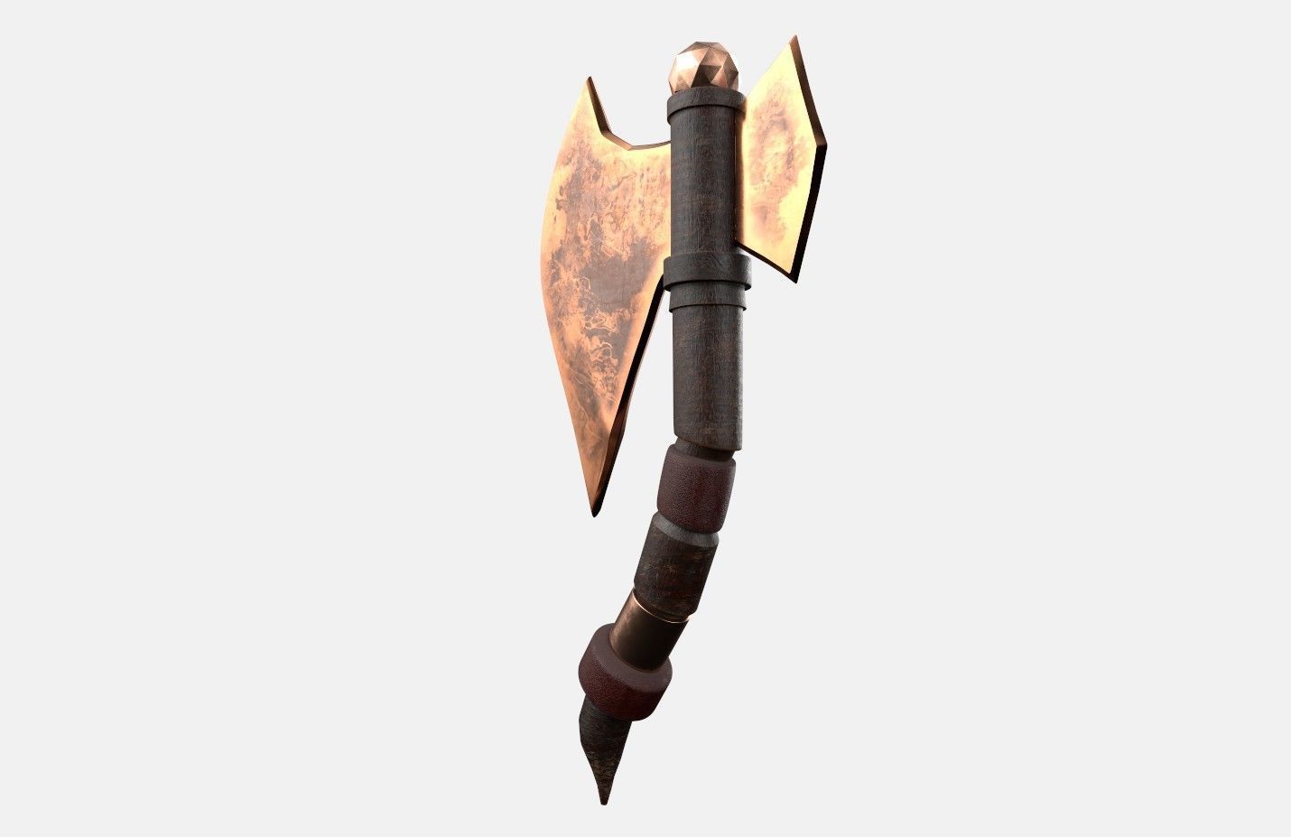 Axe old2 3D model_6