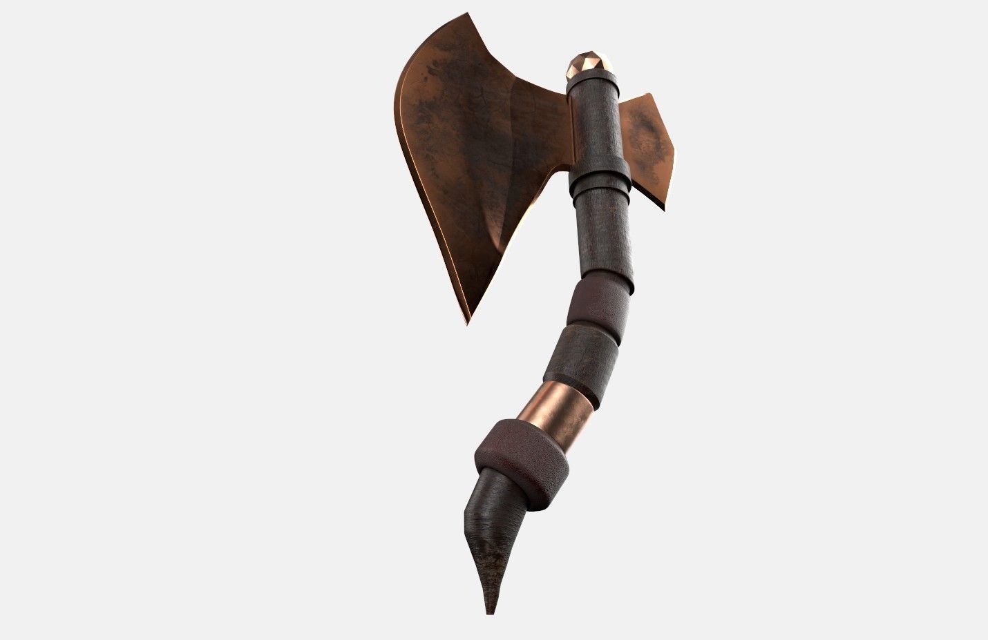 Axe old2 3D model_15