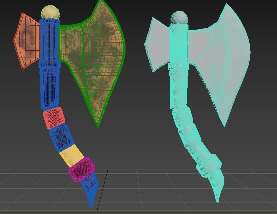 Axe old2 3D model_17