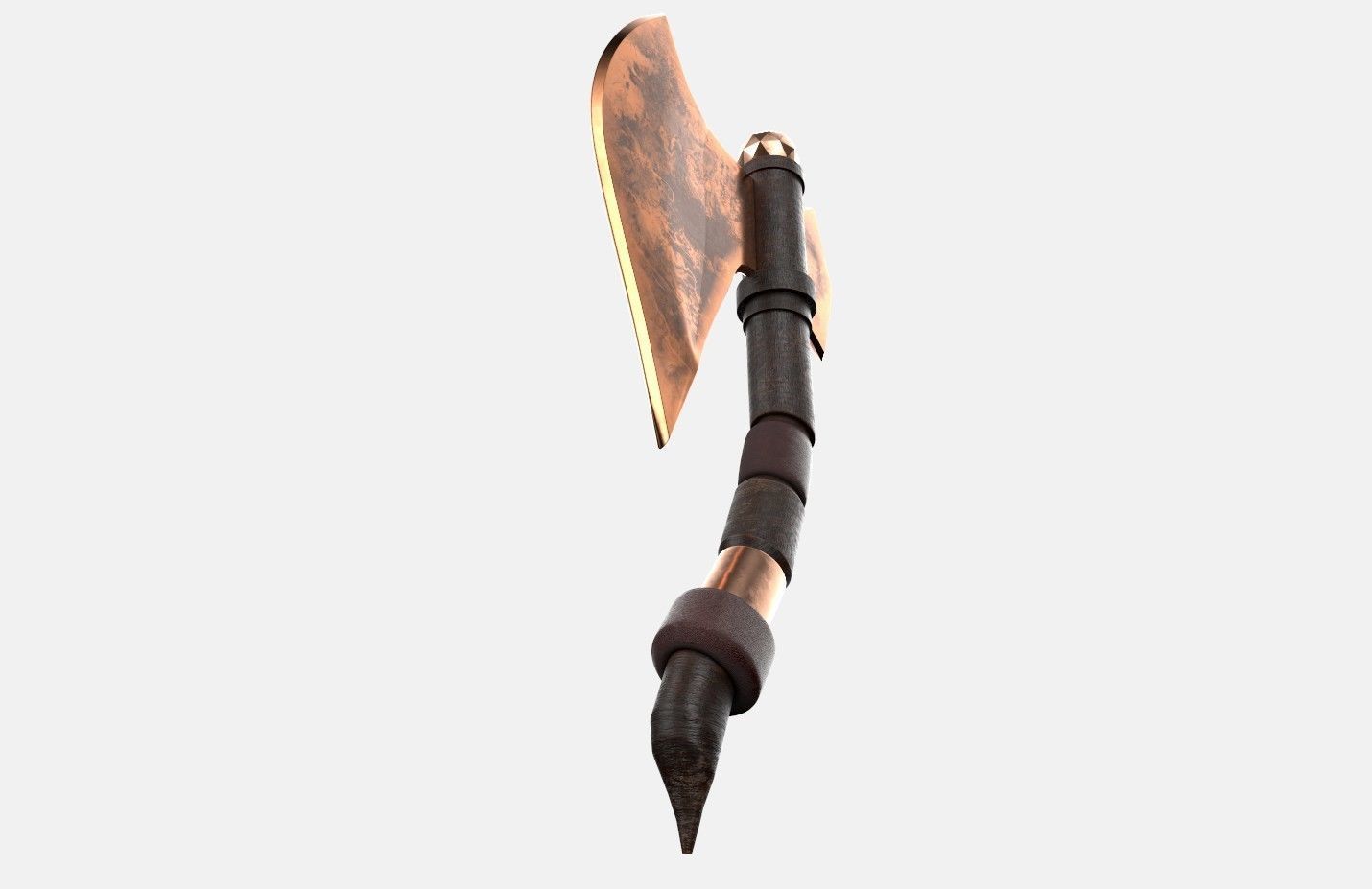 Axe old2 3D model_16