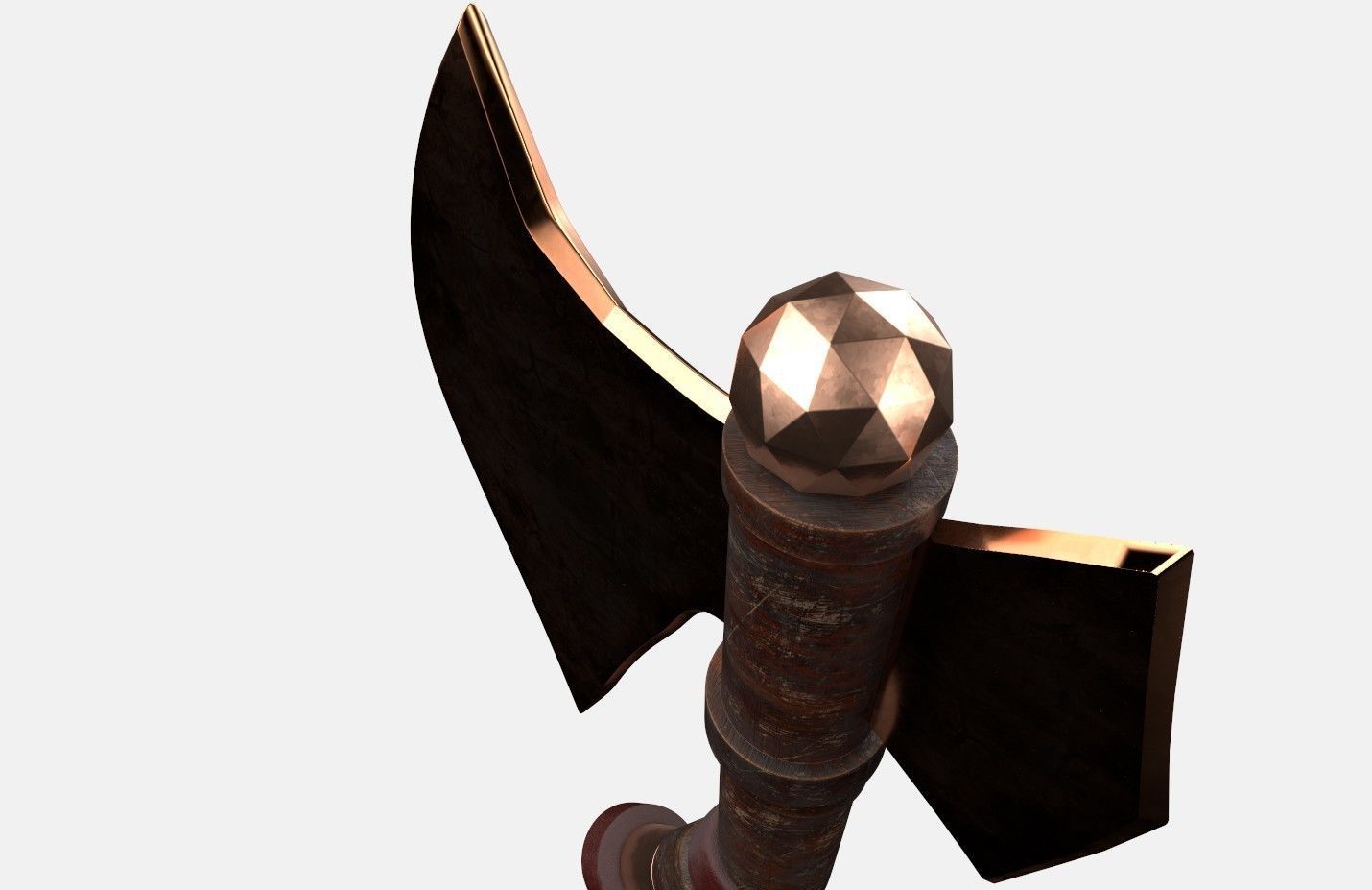 Axe old2 3D model_5
