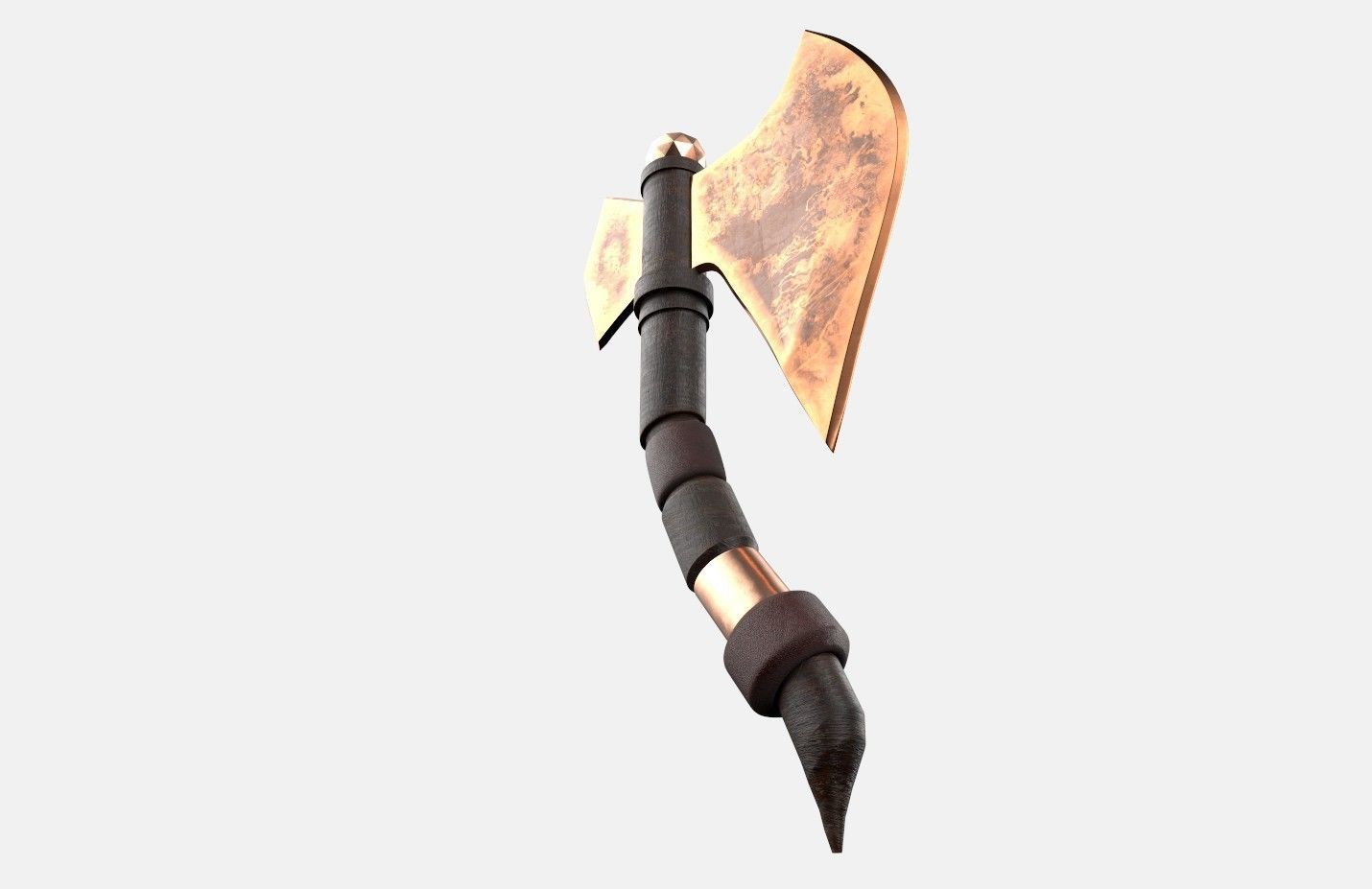 Axe old2 3D model_14