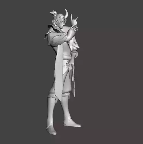 Spirit Blossom Aphelios 3D Model