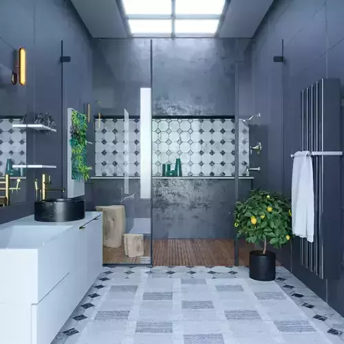 Bathroom Corona C4D 3D model