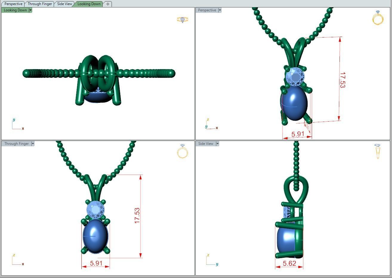 Pendant 511 3D print model_5