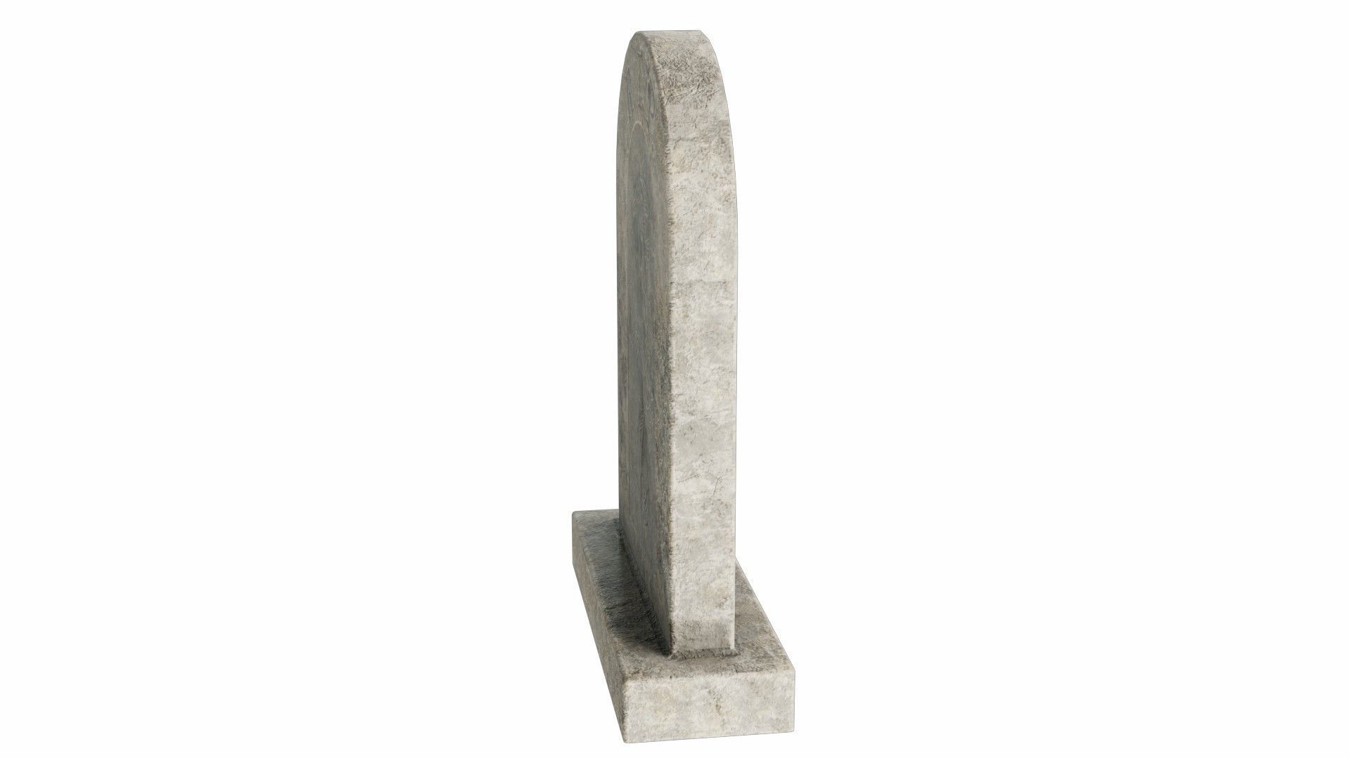 Tombstone gravestone Low-poly 3D model_2