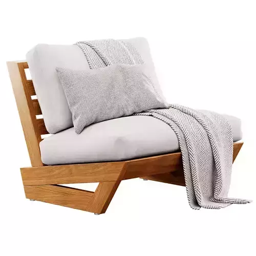 Sunset Teak Lounge Chair by cb2