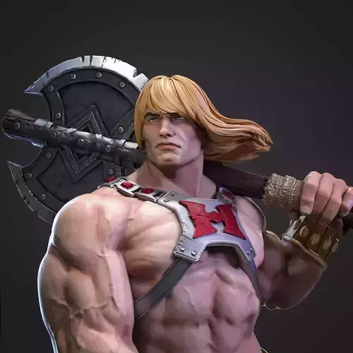 He-man fanart STL 3D print model