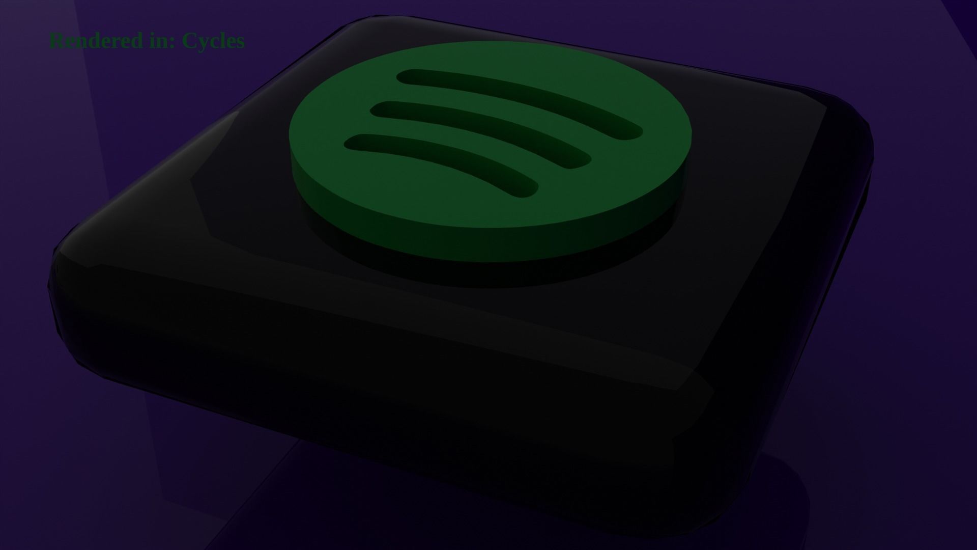 Spotify Icon Emoji Low-poly 3D model_2