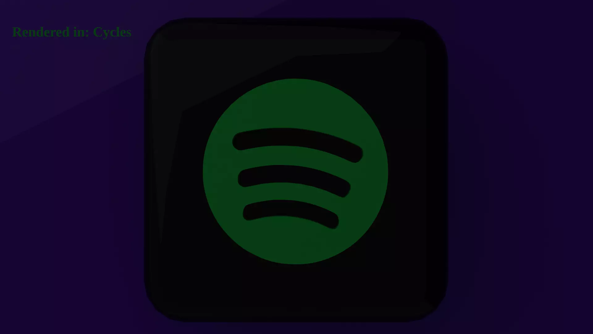 Spotify Icon Emoji Low-poly 3D model_0