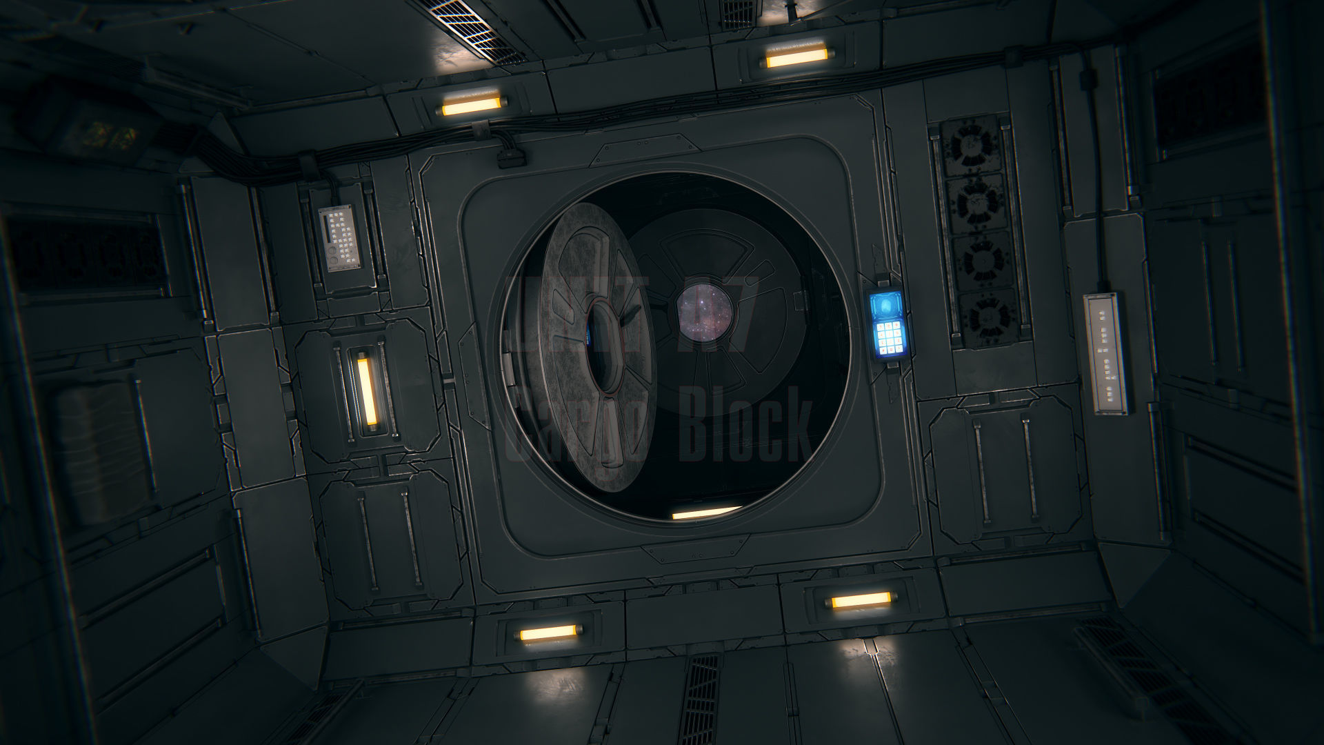 Spaceship Interior 03 Cargo Unit PBR 3D model_6