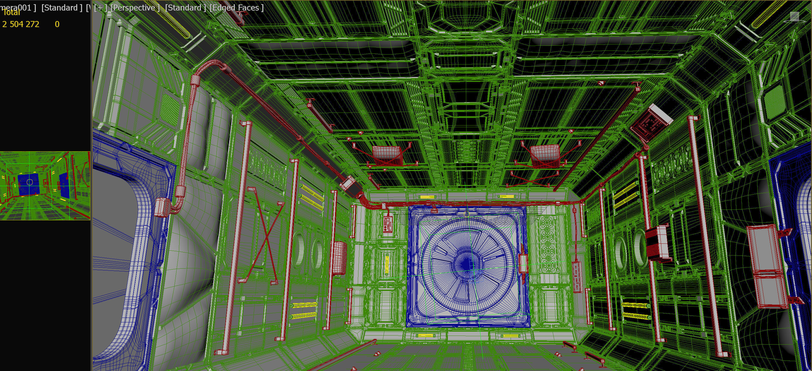 Spaceship Interior 03 Cargo Unit PBR 3D model_12