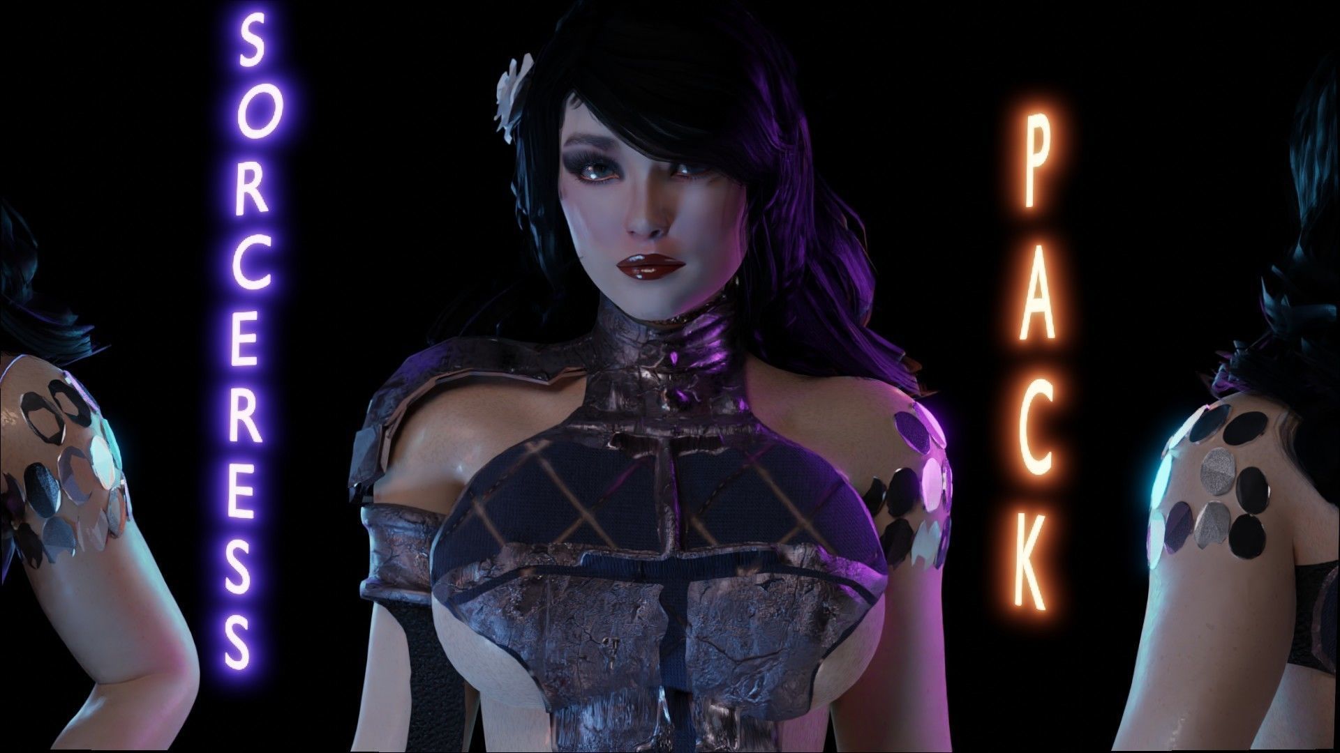 The Sorceress Pack - UE 4 and 5-1 Game Ready I Low Poly   Low-poly 3D model_3