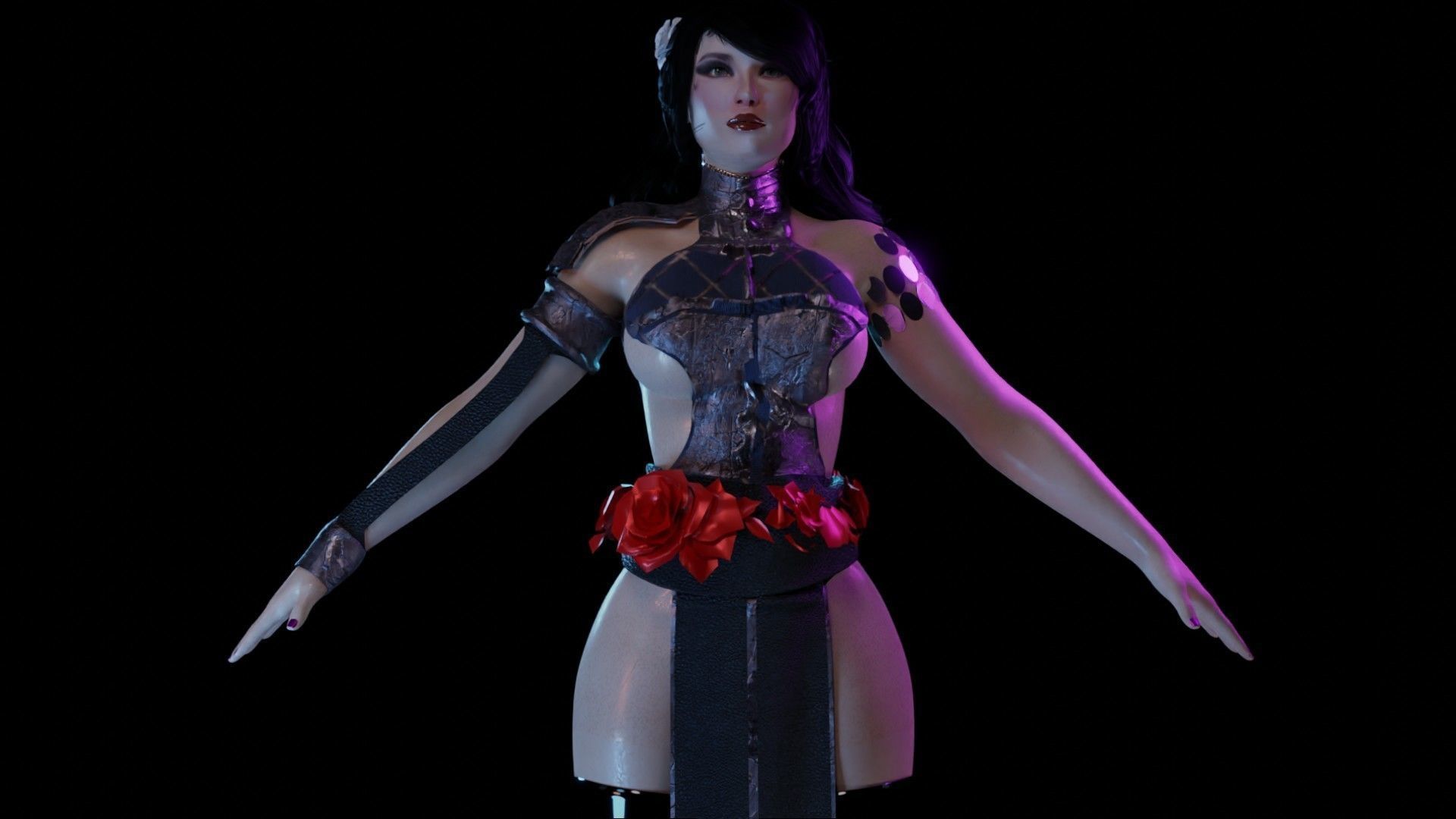The Sorceress Pack - UE 4 and 5-1 Game Ready I Low Poly   Low-poly 3D model_14