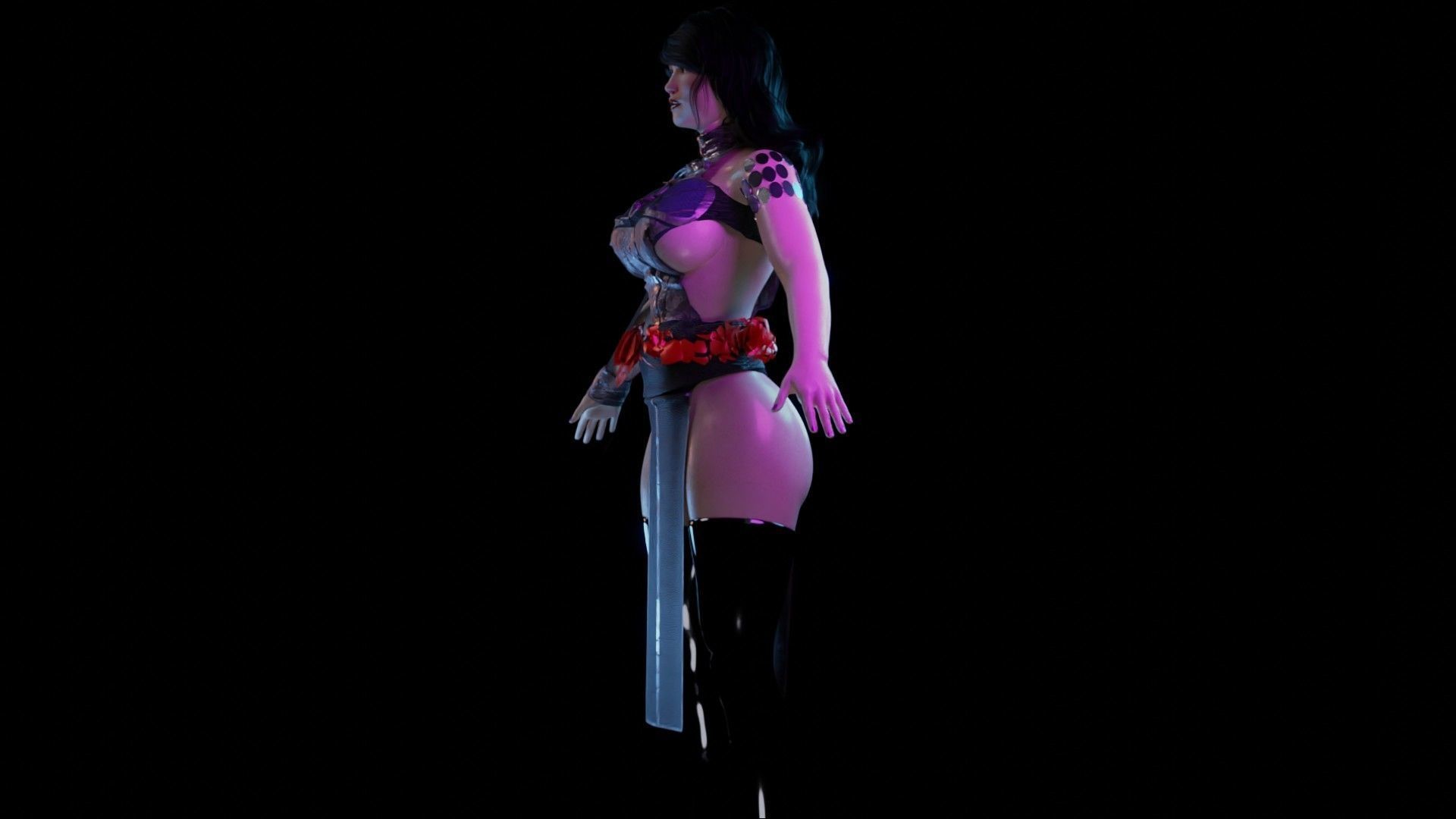 The Sorceress Pack - UE 4 and 5-1 Game Ready I Low Poly   Low-poly 3D model_20