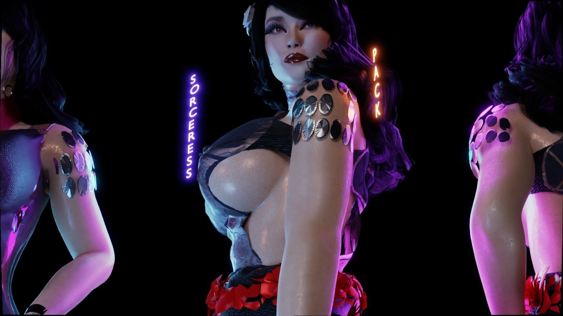 The Sorceress Pack - UE 4 and 5-1 Game Ready I Low Poly   Low-poly 3D model_12