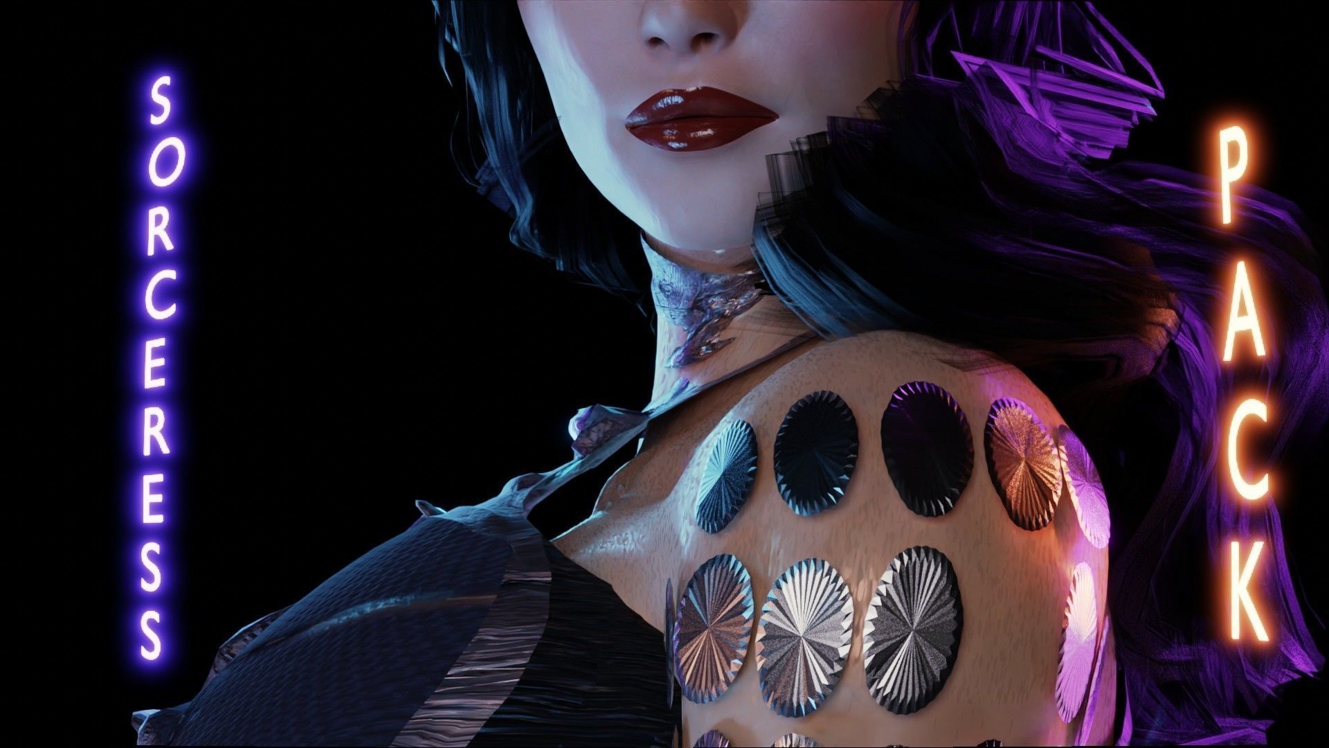 The Sorceress Pack - UE 4 and 5-1 Game Ready I Low Poly   Low-poly 3D model_11