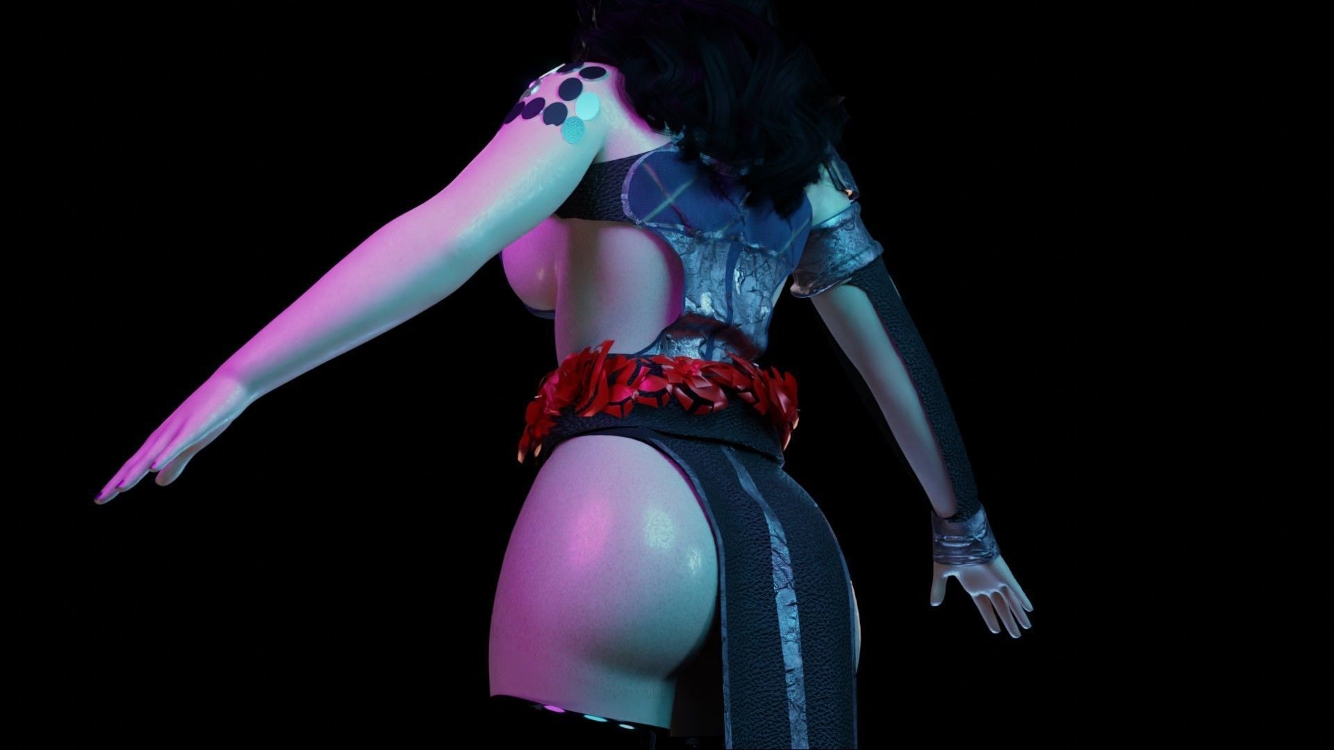 The Sorceress Pack - UE 4 and 5-1 Game Ready I Low Poly   Low-poly 3D model_21