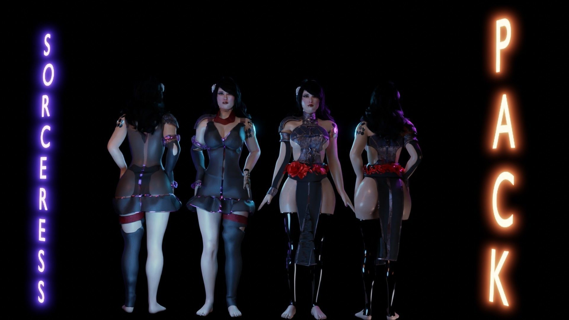 The Sorceress Pack - UE 4 and 5-1 Game Ready I Low Poly   Low-poly 3D model_6