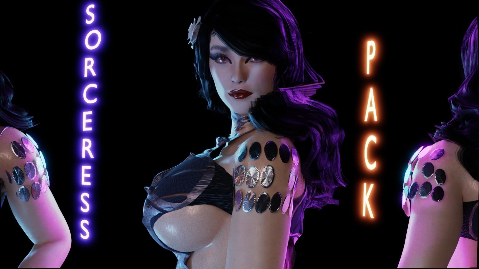 The Sorceress Pack - UE 4 and 5-1 Game Ready I Low Poly   Low-poly 3D model_25