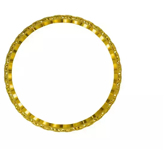 BANGLE gold plated candle holder