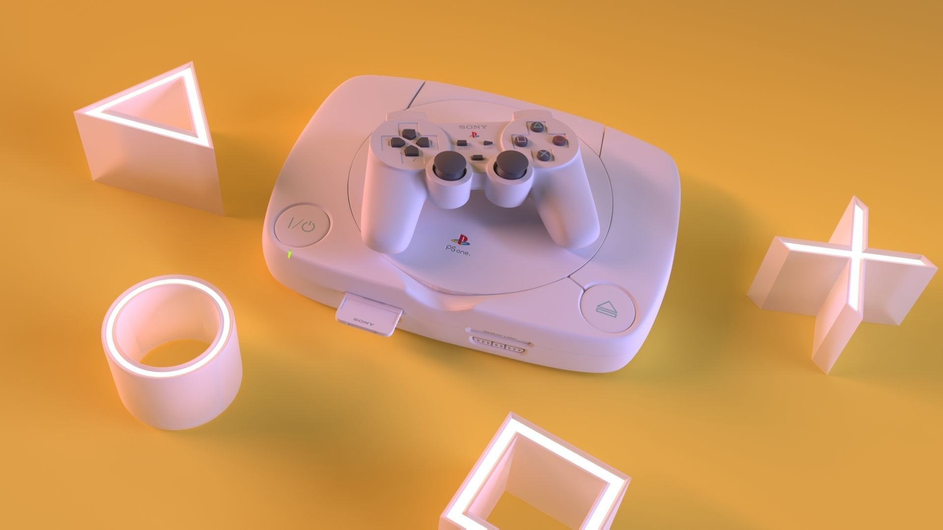 Playstation 3D model_1