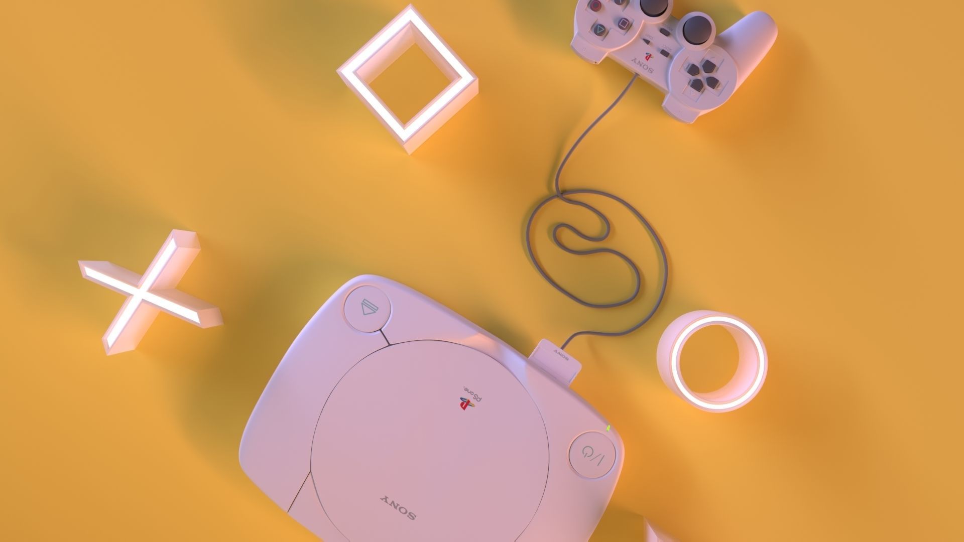 Playstation 3D model_4