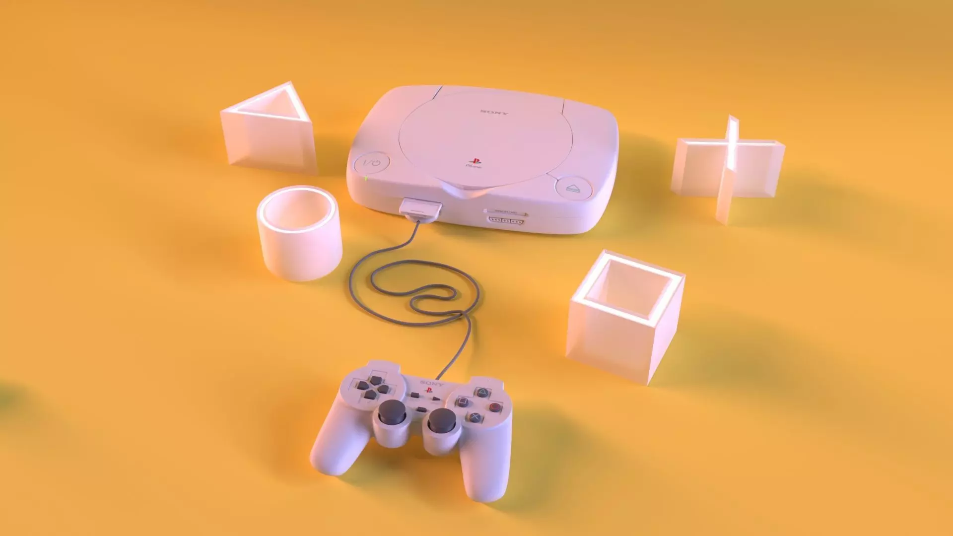 Playstation 3D model_0
