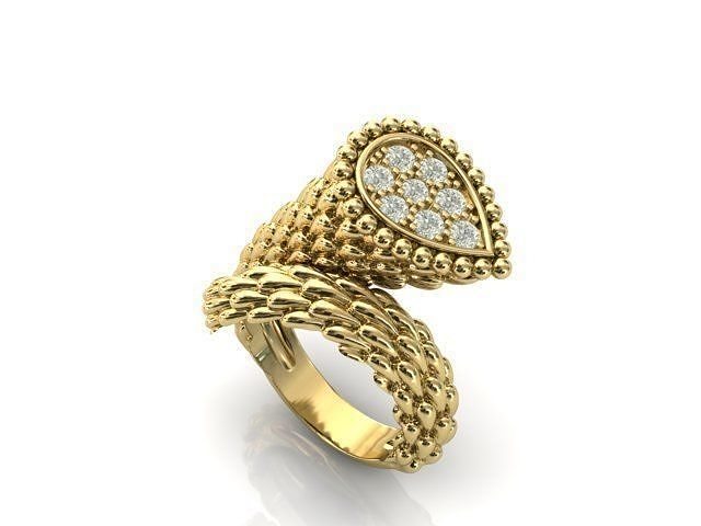 ring with texture 3D print model