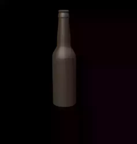 Beer Bottle - Low Poly