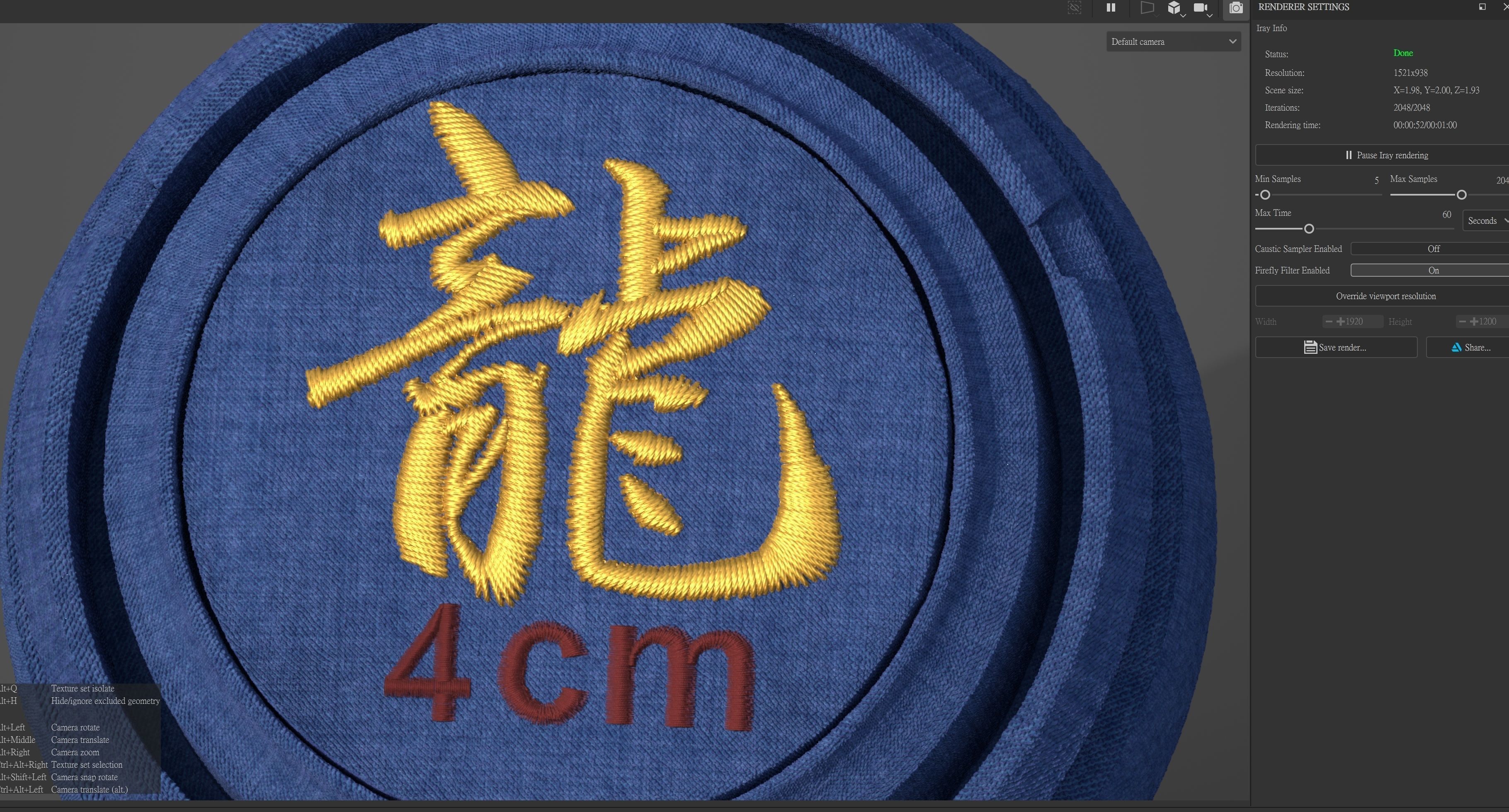 EmbroideryCG Font  Chinese 02A long Substance Painter Tools Texture_4