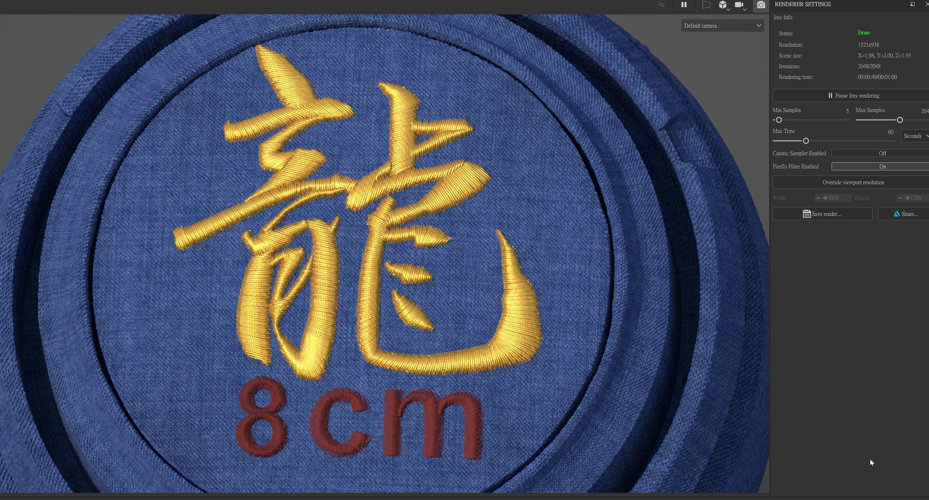 EmbroideryCG Font  Chinese 02A long Substance Painter Tools Texture_5