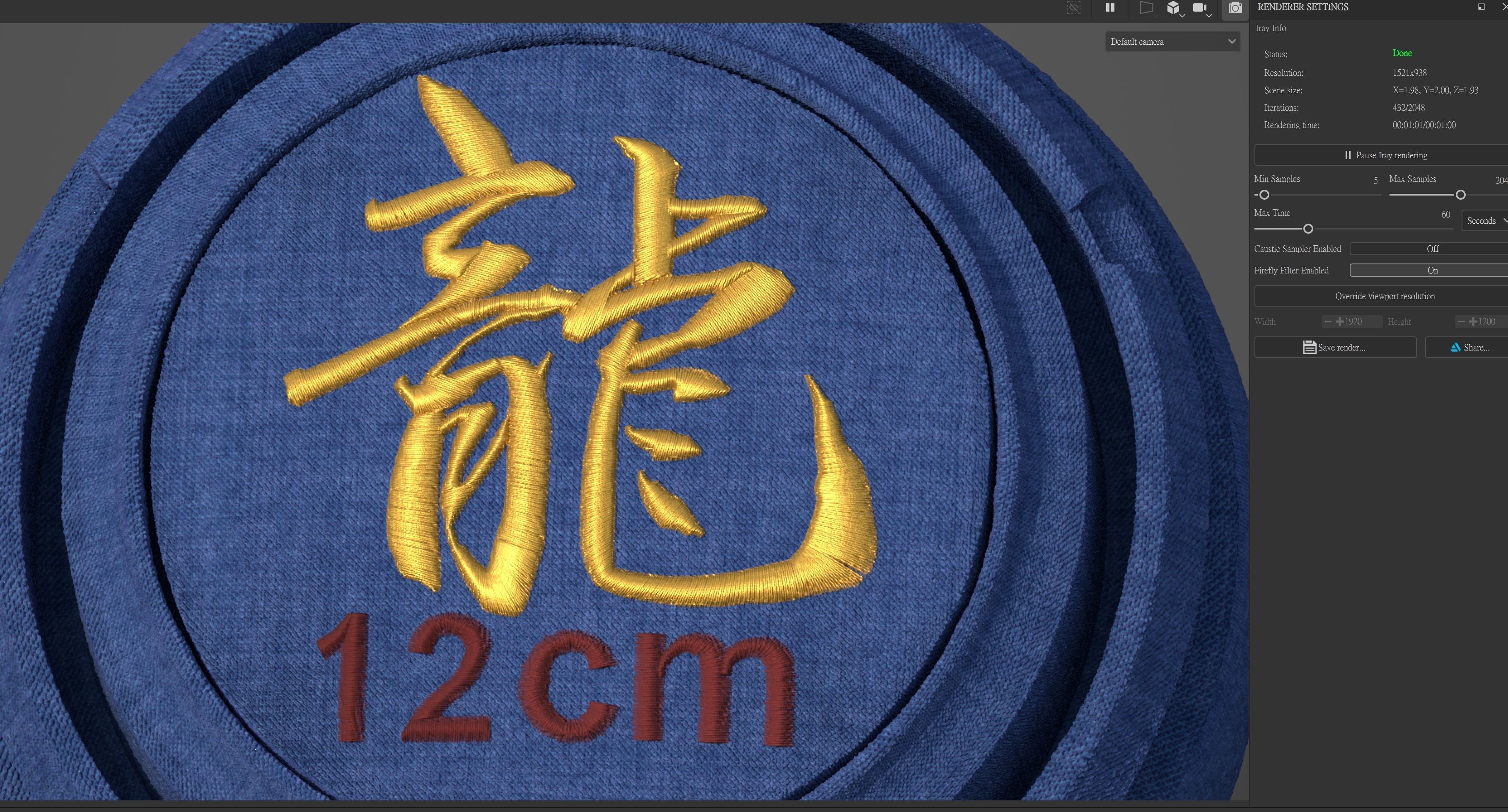 EmbroideryCG Font  Chinese 02A long Substance Painter Tools Texture_2