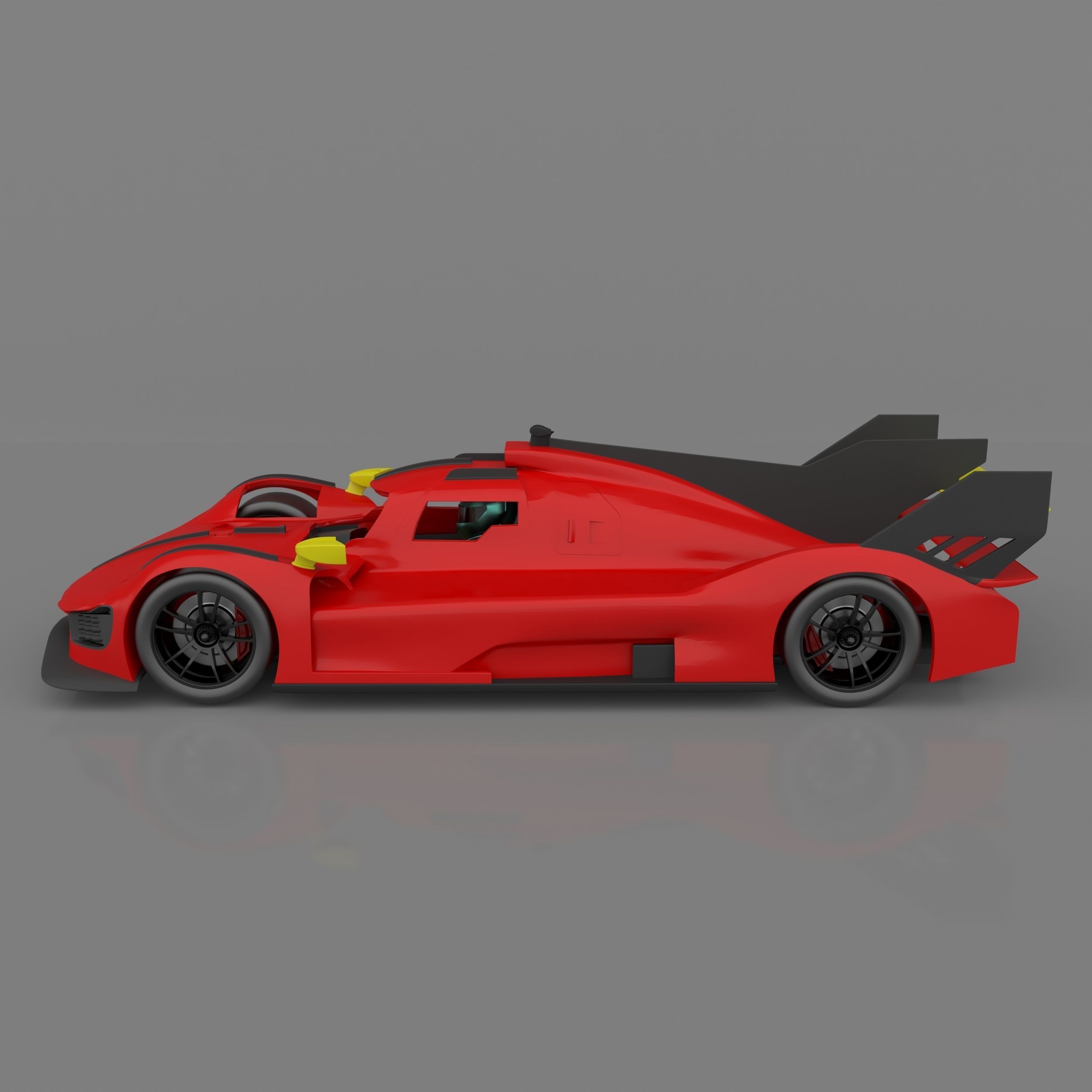 Ferrari 499P Le Mans Hypercar 2023 Ready to Print STL Files 3D print model_3