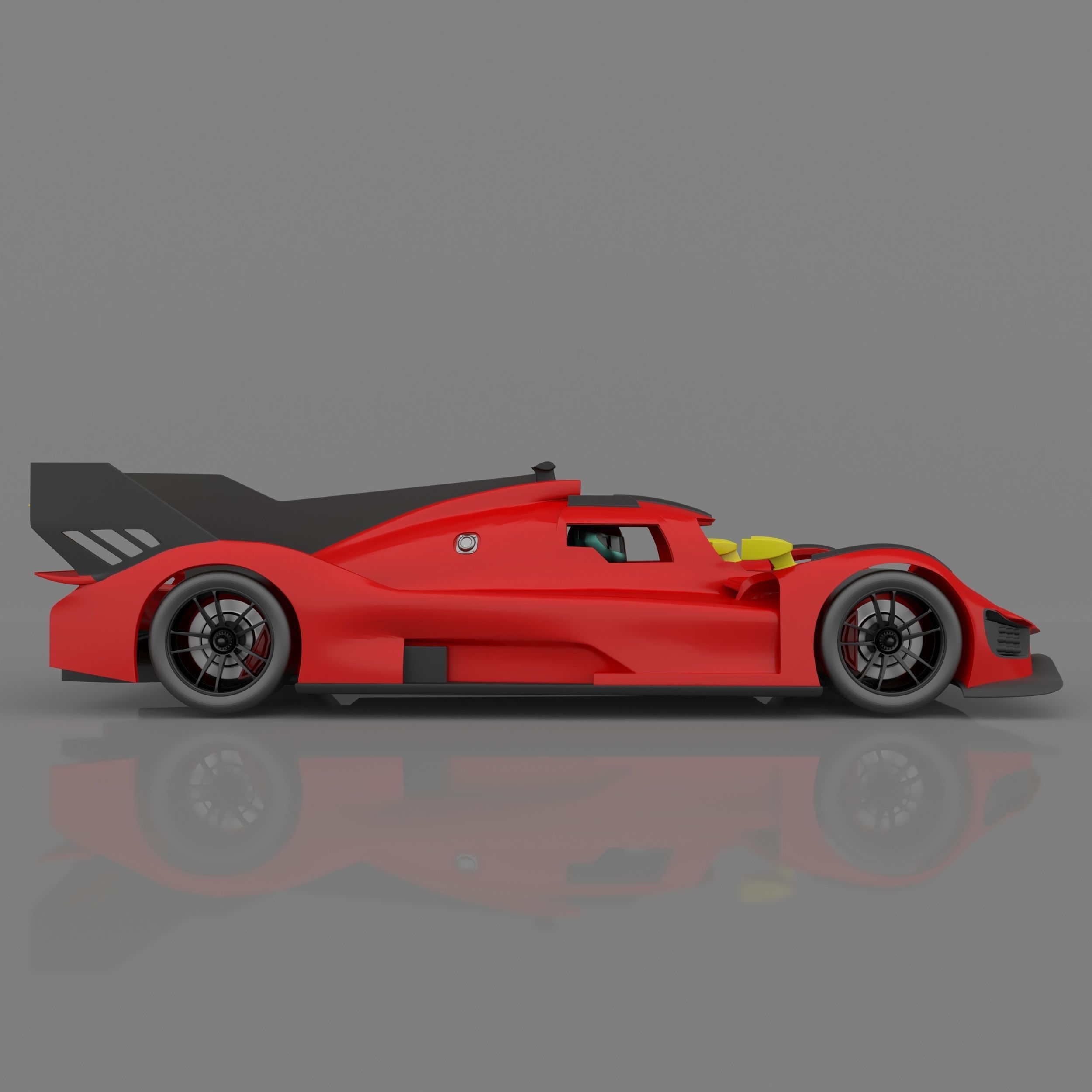 Ferrari 499P Le Mans Hypercar 2023 Ready to Print STL Files 3D print model_5