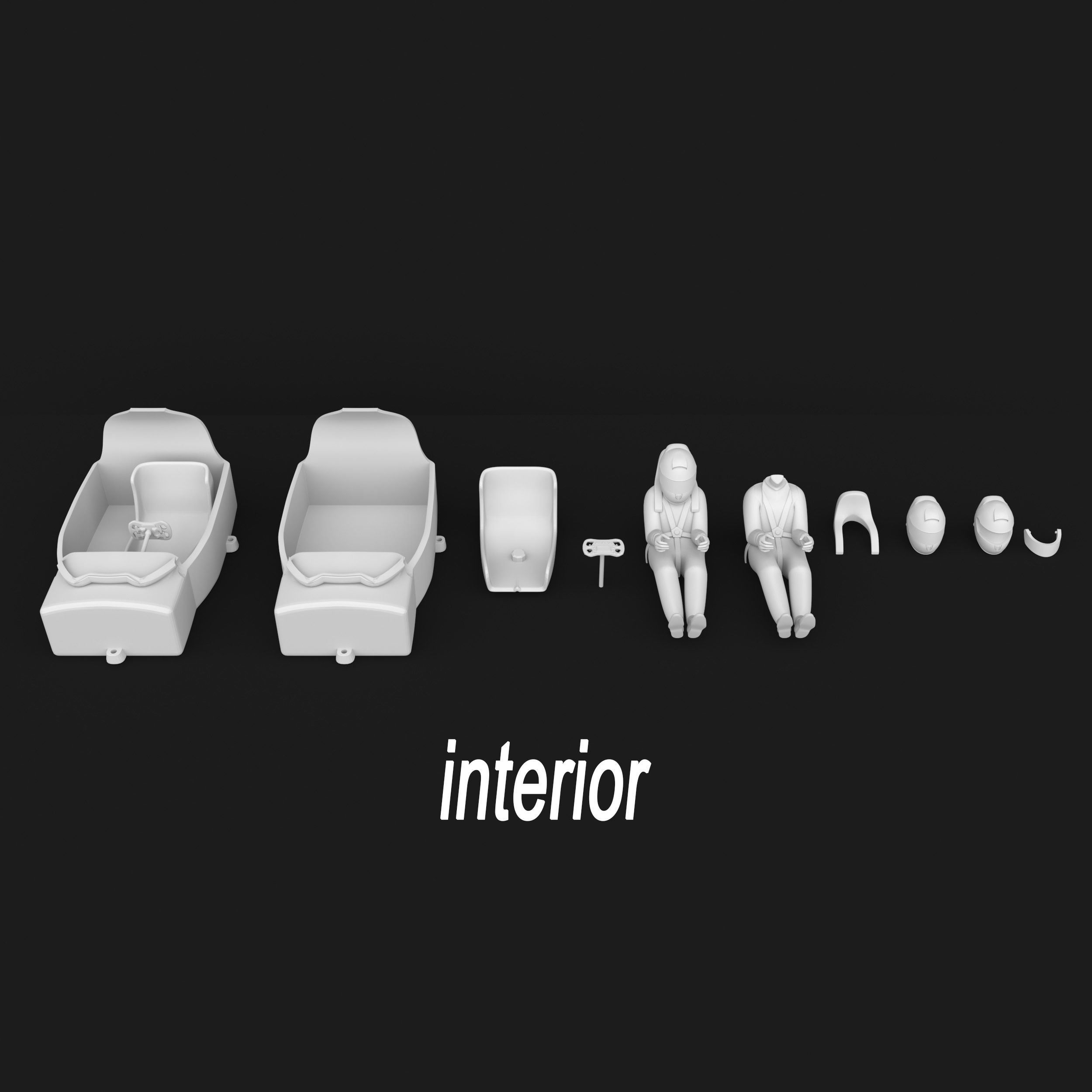 Ferrari 499P Le Mans Hypercar 2023 Ready to Print STL Files 3D print model_16