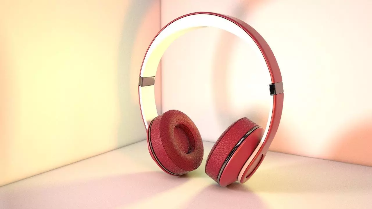 Over Ear Headphones - Low Poly Low-poly 3D model_0