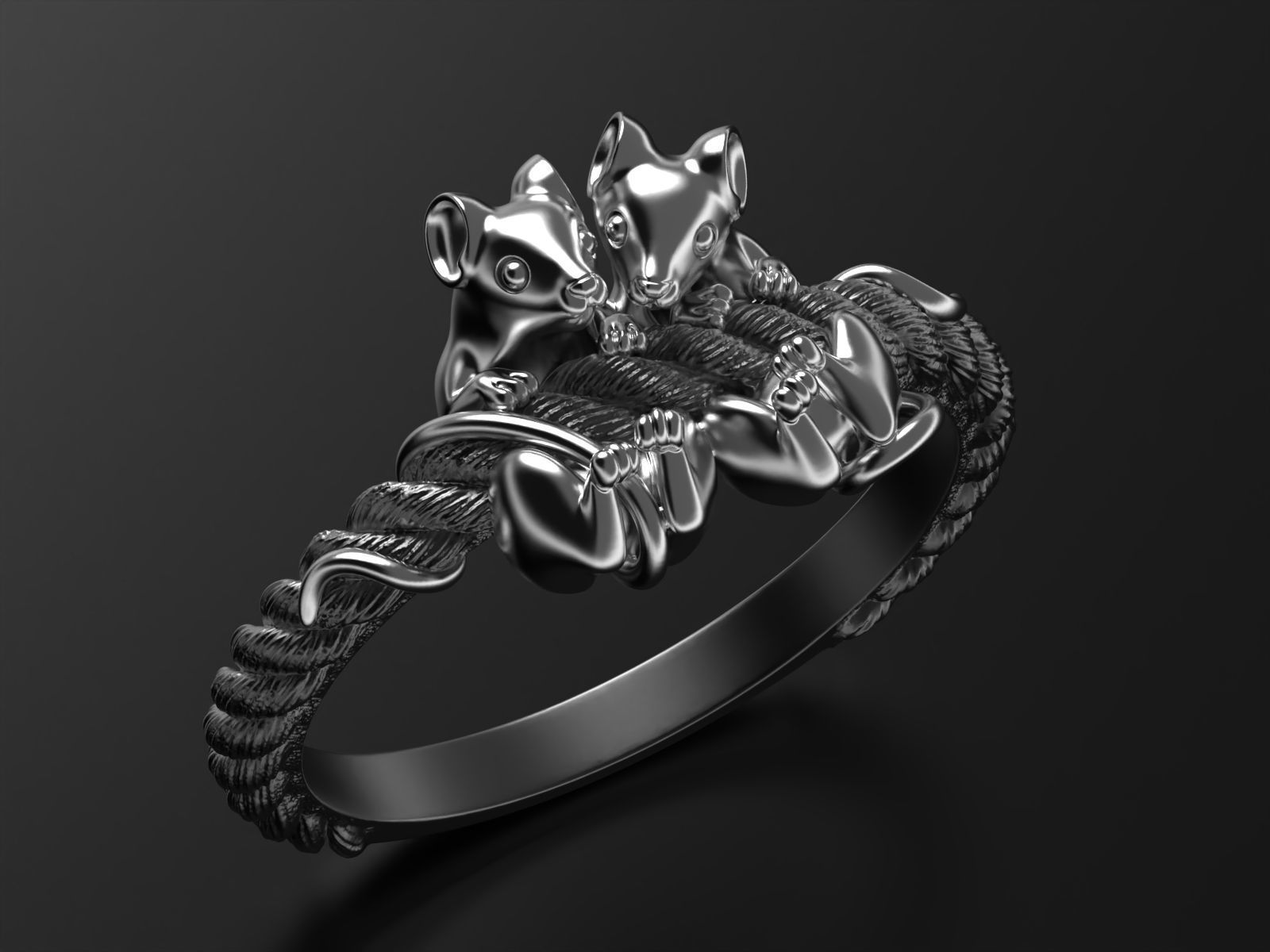 Mouse affairs ring 3D print model_5