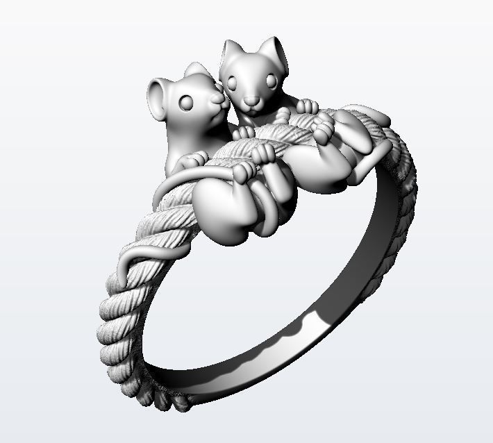 Mouse affairs ring 3D print model_10