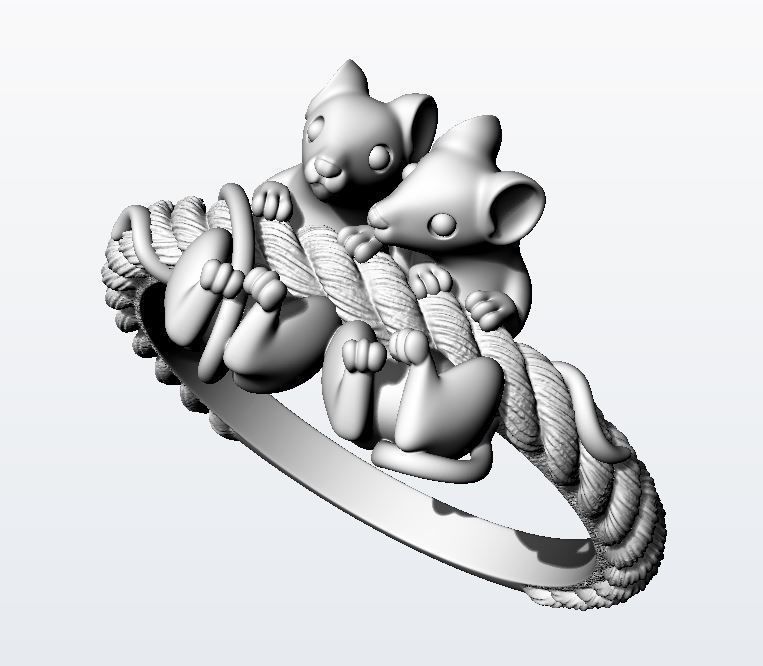 Mouse affairs ring 3D print model_9
