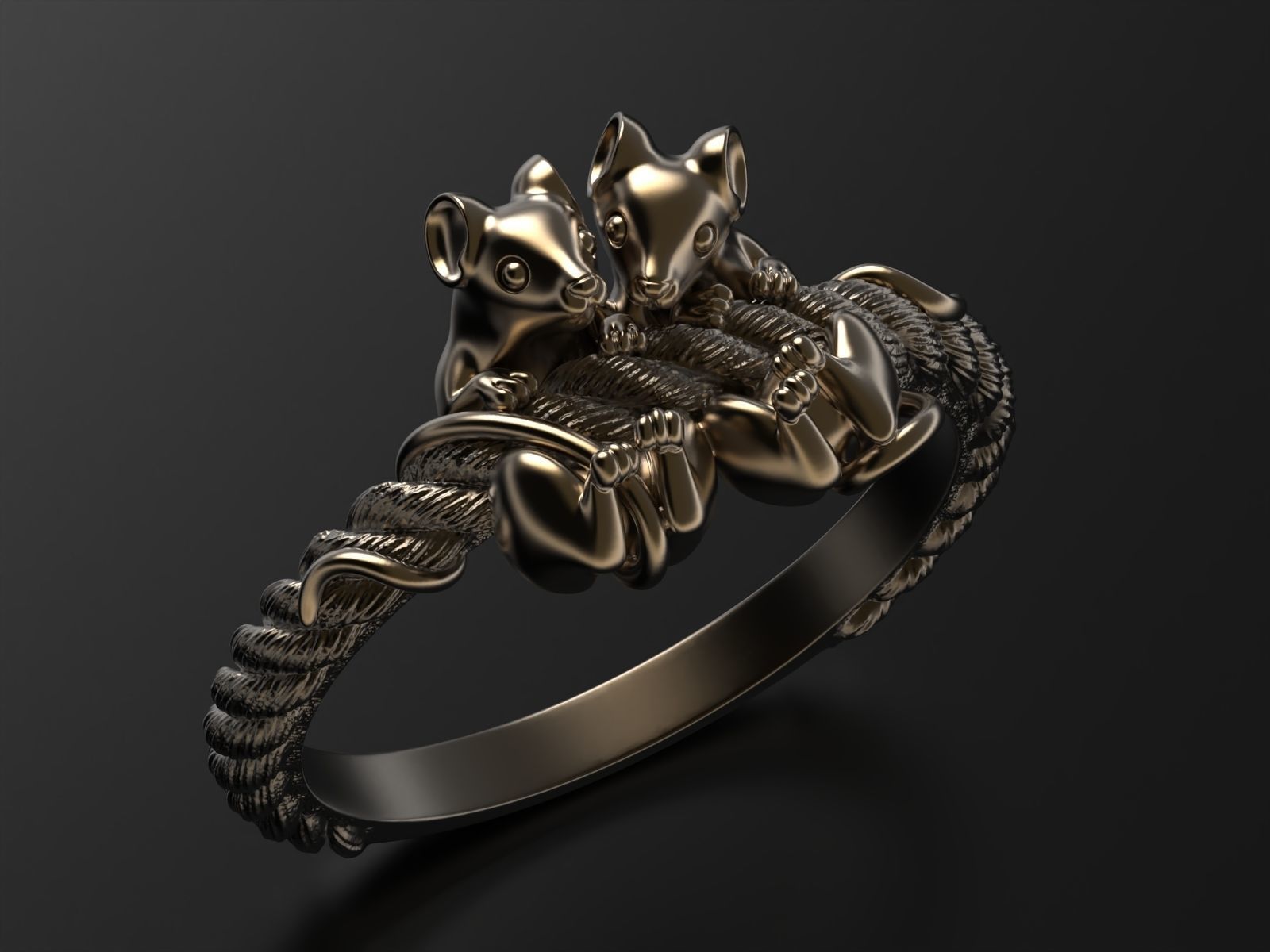 Mouse affairs ring 3D print model_7