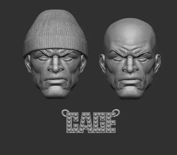 Luke Cage Comics Style -  Headsculpt for Action Figures  3D print model