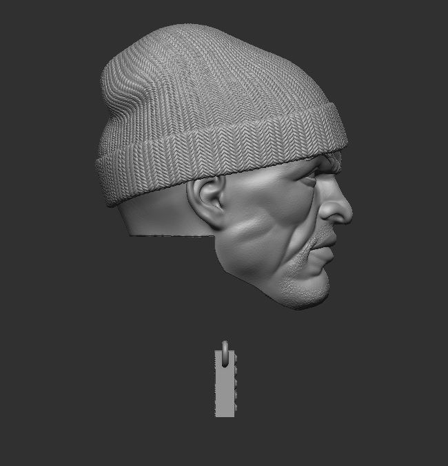 Luke Cage Comics Style -  Headsculpt for Action Figures  3D print model_1