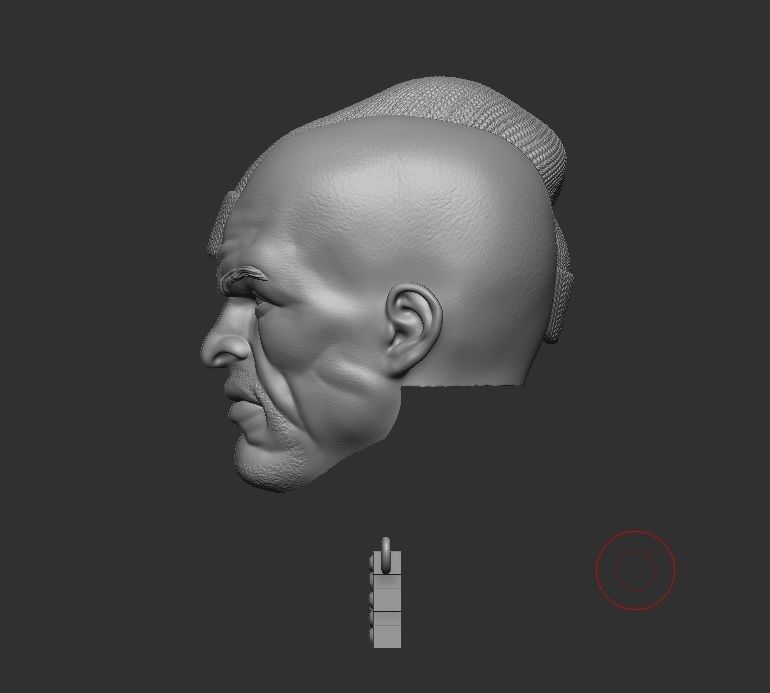 Luke Cage Comics Style -  Headsculpt for Action Figures  3D print model_2