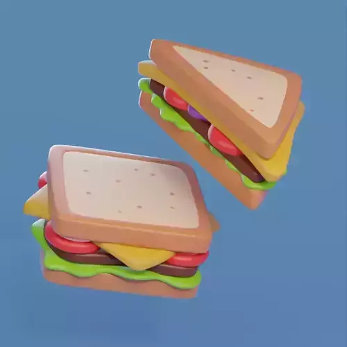 Cartoon sandwich