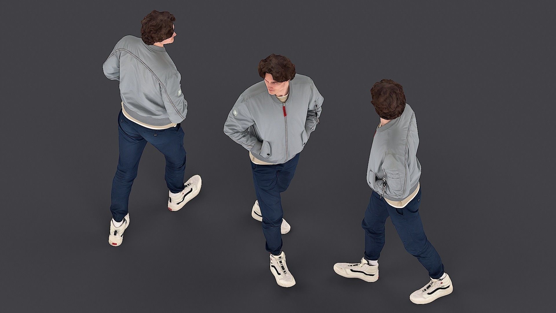 Attentive pedestrian 3D model_5
