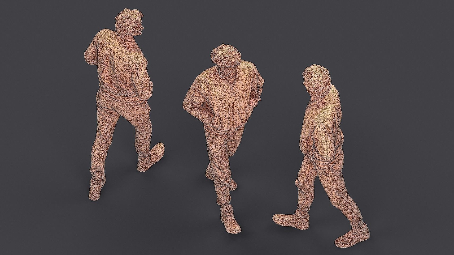 Attentive pedestrian 3D model_7