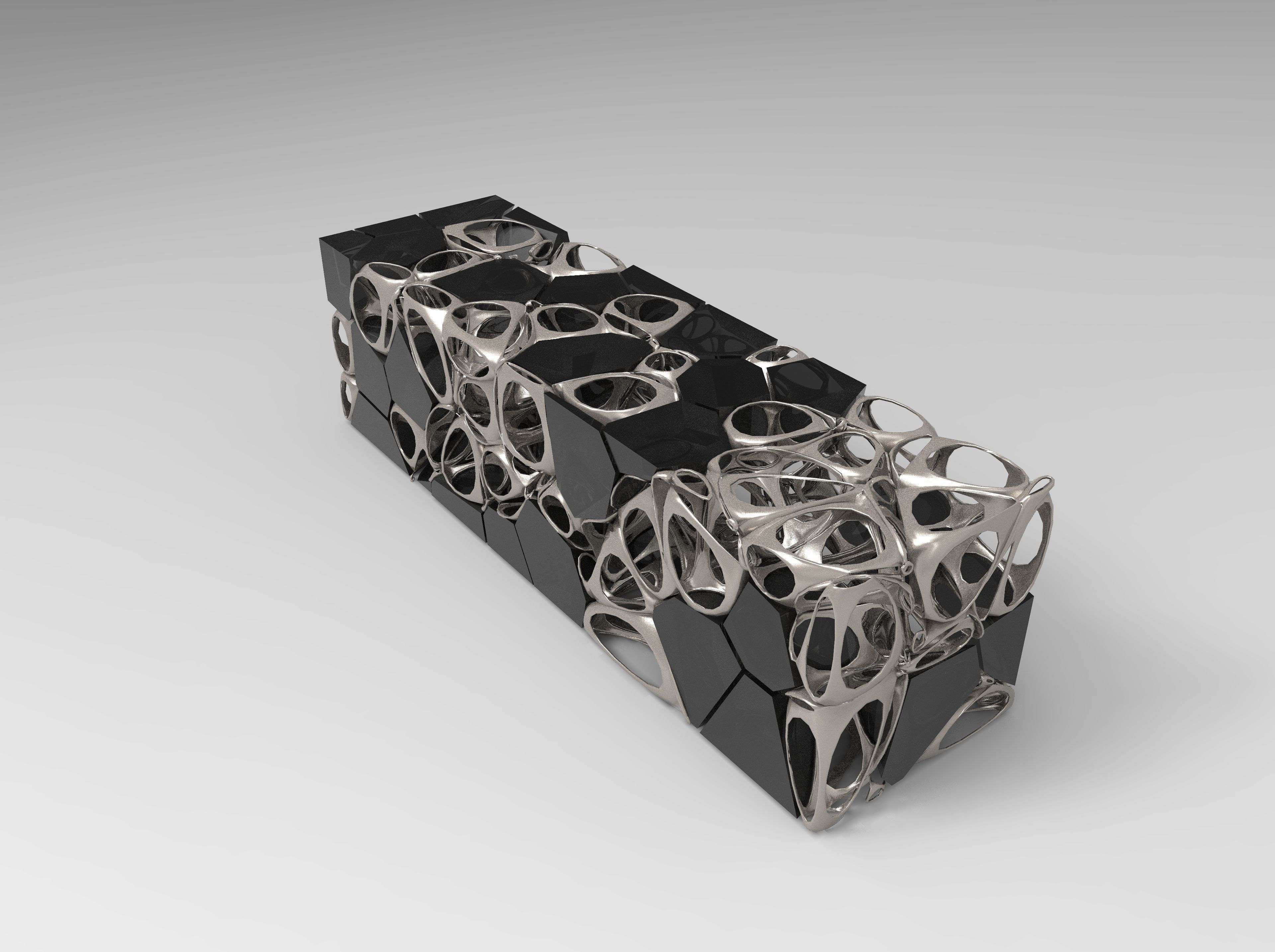 voronoi tower rhinoceros plugin Grasshopper 3D print model_1