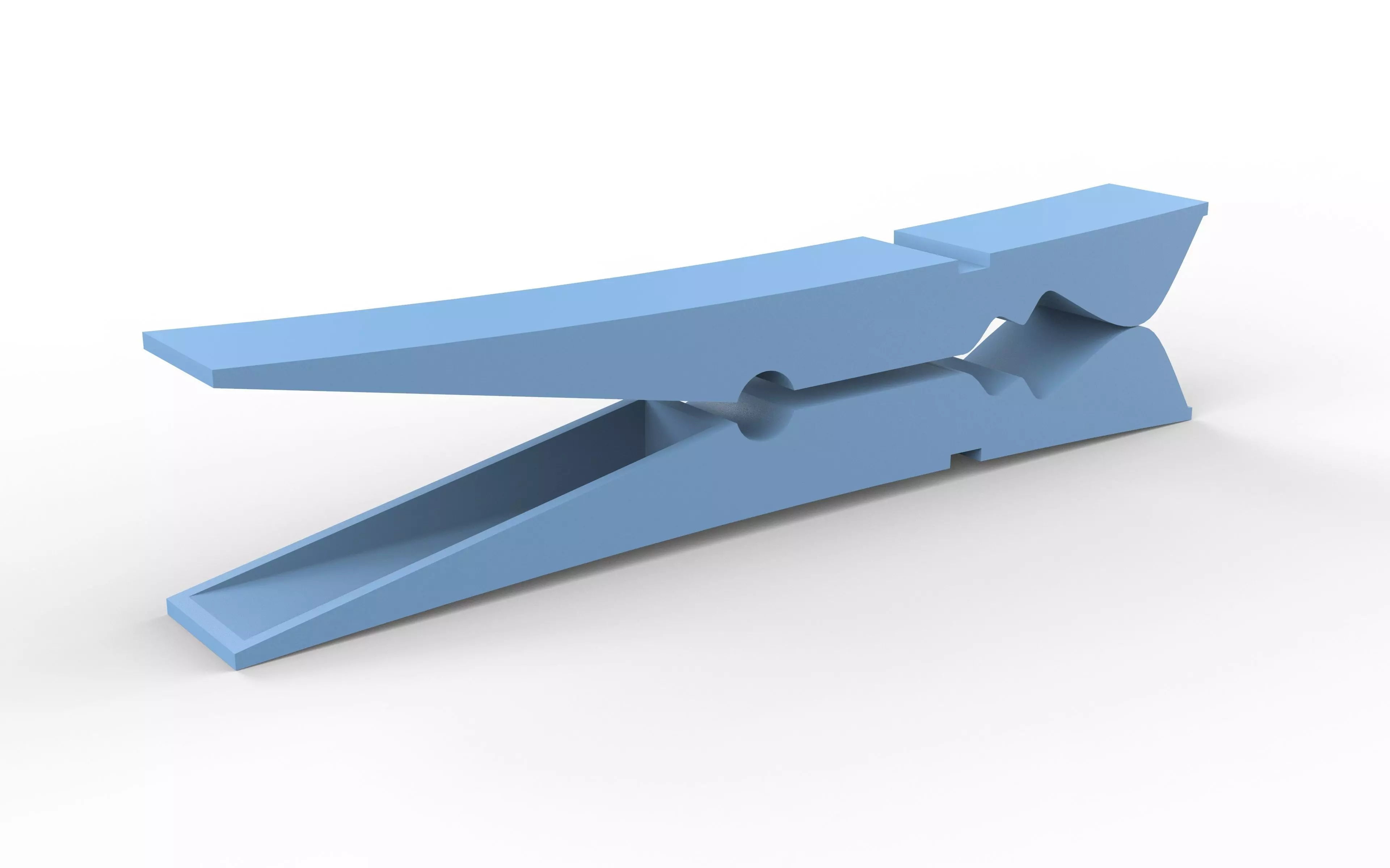 plastic latch shell Free 3D model